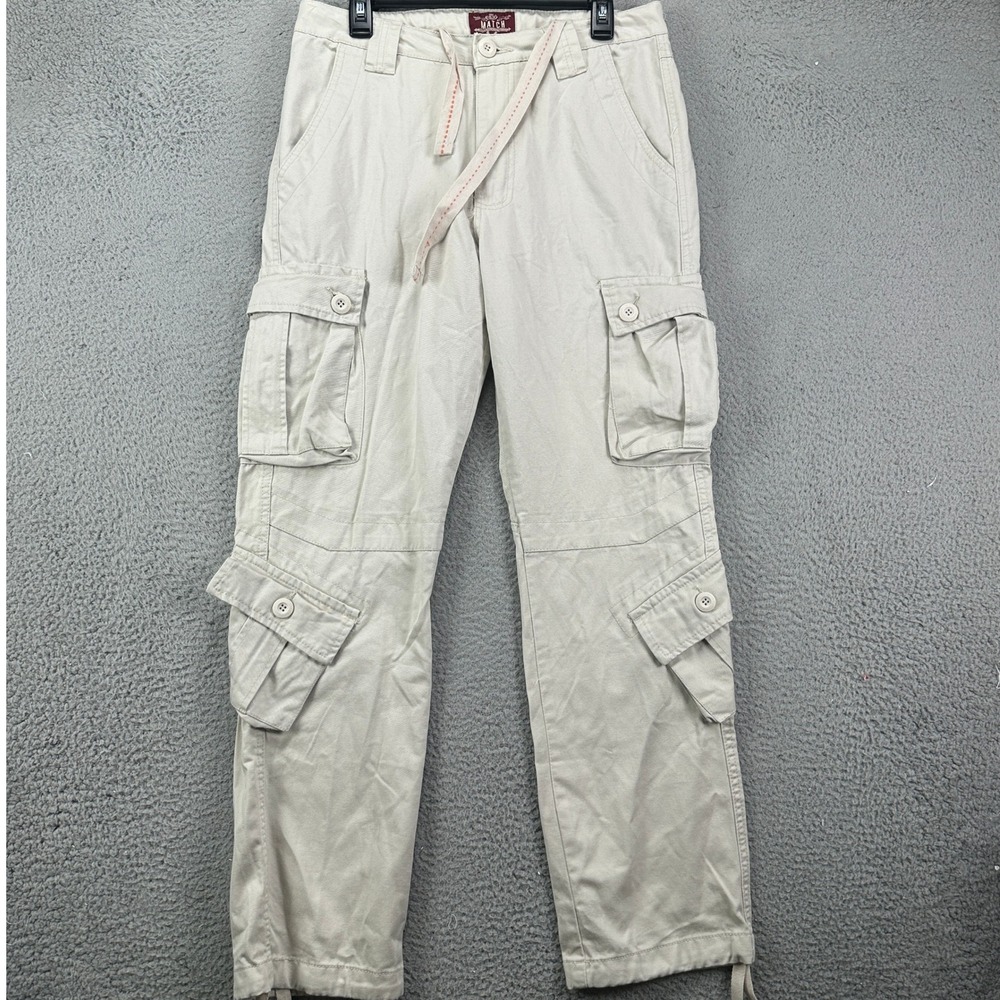 Match Matchsticks Mens Cargo Pants Medium 30 Light Grey‎ Parachute Military NEW